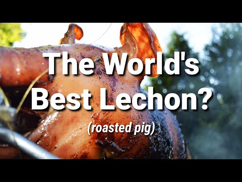 The World's Best Lechon (Roasted Pig) - Rico's lechon Food Review