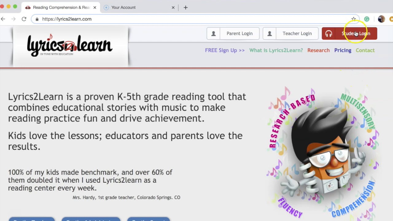 Teacher resource: Student Login Tutorial for your Parents