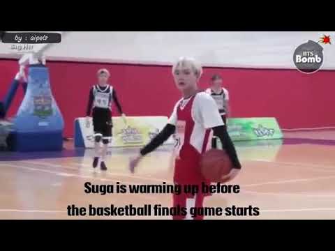 Bta Suga basketball with jimin