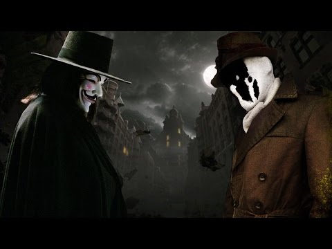 FRIKI RAP BATTLES: V VS RORSCHACH