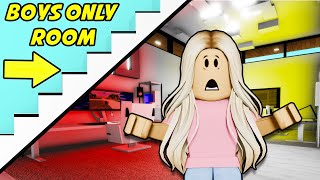 Sneaking Into A BOYS ONLY Secret Room.. (Roblox Brookhaven)