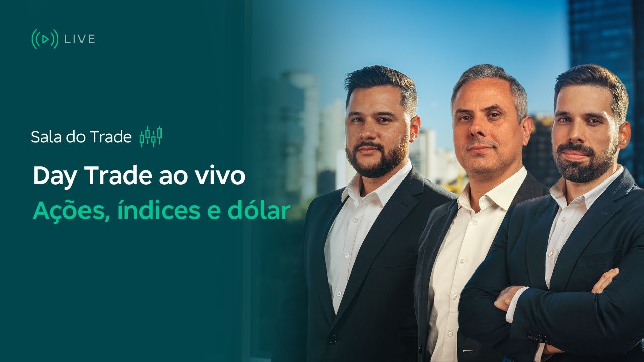 Sala do Trade – Day Trade ao Vivo – Índices, Ações e Dólar – 20/08