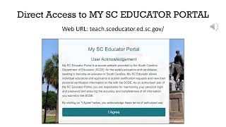 My Locker and Certificate Details in My SC Educator Portal