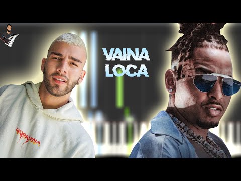Vaina Loca - Ozuna & Manuel Turizo | Instrumental Piano Tutorial / Partitura / Karaoke / MIDI