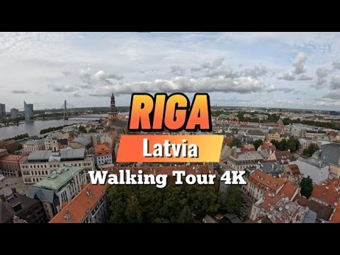 Riga 🇱🇻|Guia de viagem da capital da Letônia | Passeio a pé pelas principais atrações com música relaxante