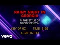 Brook Benton - Rainy Night In Georgia (Karaoke)