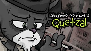 Dibujando Youtubers 🐱 QUETZAL 🎙
