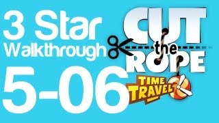 preview picture of video 'Cut the Rope Time Travel 5-06 - 3 Star Walkthrough Ancient Greece Level 5-06 | WikiGameGuides'