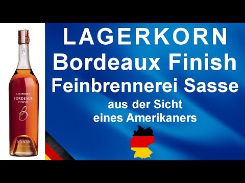 LAGERKORN Bordeaux Finish Feinbrennerei Sasse Whisky Verkostung #933 von WhiskyJason
