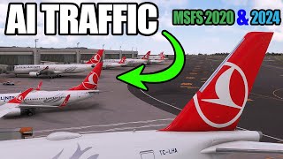 FLIGHT SIMULATOR'DA BÖYLE TRAFİK GÖRÜLMEDİ ✈️ YAPAY ZEKA TRAFFIC KURUL