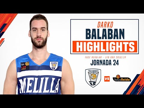 HIGHLIGHTS | Darko Balaban vs ICG Força Lleida (ORO 18/19 - J24)