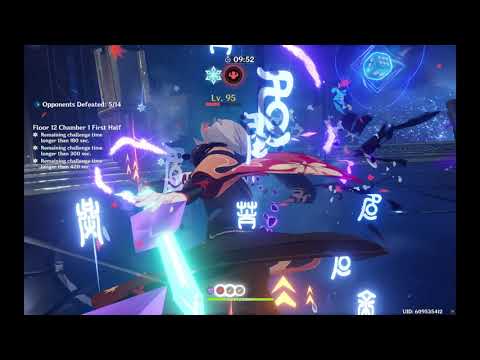 [Genshin Impact] 3.2 Abyss World Record, Top Side 48 Seconds