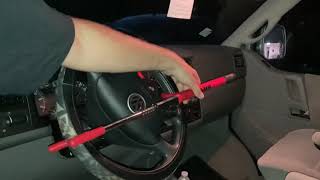 Remove club steering wheel lock in a few seconds!!! (they are not very secure)