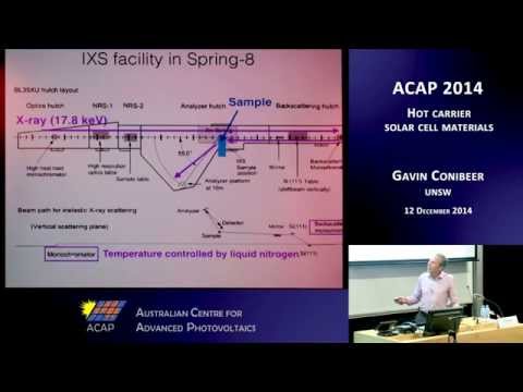 UNSW SPREE 201212-12 ACAP Gavin Conibeer - Hot carrier solar cell materials