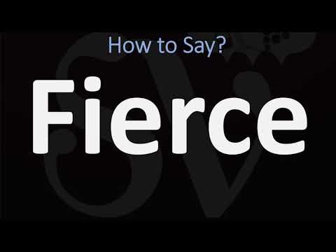 Part of a video titled How to Pronounce Fierce? (2 WAYS!) UK/British Vs US/American English ...