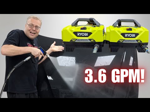 BEST CHEAP High Flow Wash Setup | 3.6 GPM? | Dual Ryobi Automotive Pressure Washers