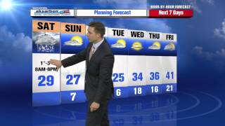 Jared Robinson's Hour by Hour Forecast to plan your day -- 8am Update