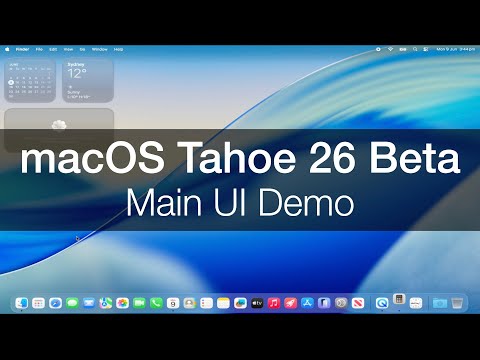 macOS Tahoe 26 Beta: Main UI Demo!