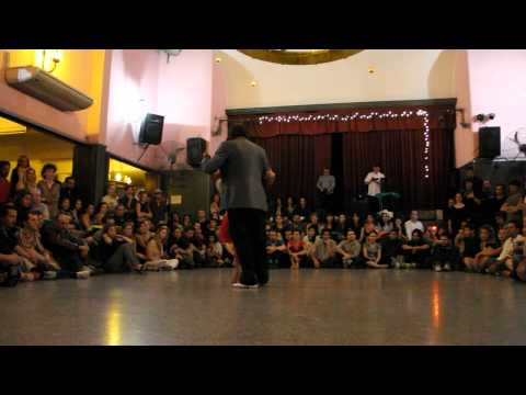  Juana Sepulveda  and  Mariano Frumboli  are  dancing  to  the  tango  "  Cantemos Corazon  "