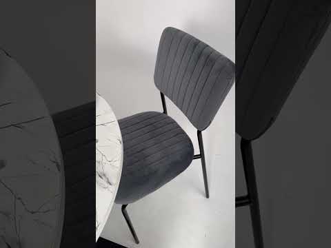 Миниатюра изображения товара Стул AksHome Rain (темно-серый велюр HLR-21/черный)