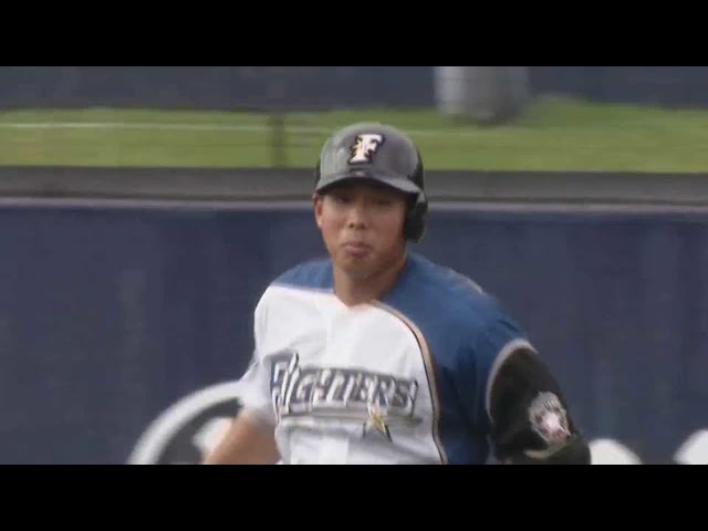 【ファーム】ファイターズ・樋口 逆方向へのソロホームランを放つ!! 2021/8/17 F-B(ファーム交流戦)