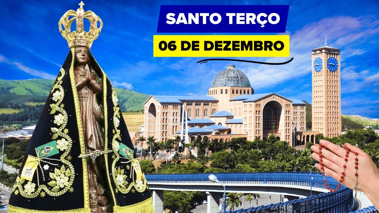 SANTO TERÇO DE APARECIDA DE HOJE - 06/12/2024 | MISTÉRIOS DOLOROSOS | SEXTA-FEIRA