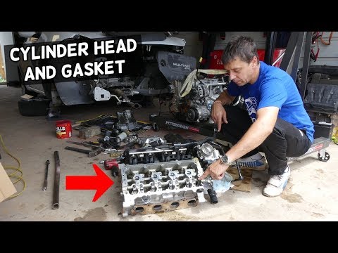 CYLINDER HEAD REMOVAL, CYLINDER HEAD GASKET REPLACEMENT DODGE DART 2.4
