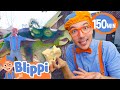 2 Hours Of Dino Fun Blippi S Dino Day Out And Dinosaur Adventures Educational Videos For Kids