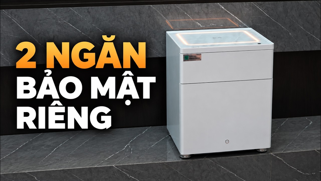 Két Sắt Xiaomi CRMCR 50YN - Két sắt đâu giường kèm sạc không dây