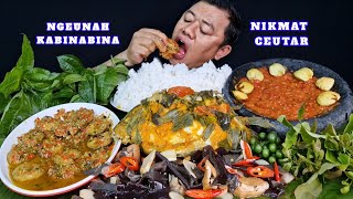 Download lagu NGEUNAH NIKMAT ⁉️ MAKAN LALAPAN JENGKOL MENTAH SAMBEL TERASI PEPES IKAN GURAME GEJOS JENGKOL  mp3