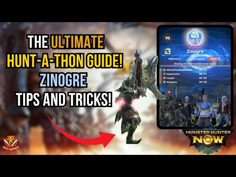 The ULTIMATE HUNT-A-THON GUIDE! Top Tricks and Tips for Zinogre! l Monster Hunter Now