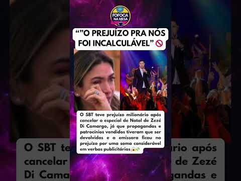 SBT REVELA VALOR DO PREJUÍZO CAUSADO POR CANCELAMENTO DO ESPECIAL DE NATAL DO ZEZÉ DI CAMARGO