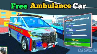Free Ambulance Car🚑 Car Simulator 2 New Update Android Gameplay (Hindi/English)