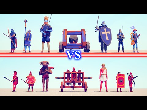 Team MEDIEVAL vs Team ANCIENT - Totally Accurate Battle Simulator TABS