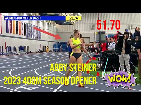 La campionessa del mondo Abby Steiner ha vinto i 400 metri femminili al Rod McCravy Memorial del ...