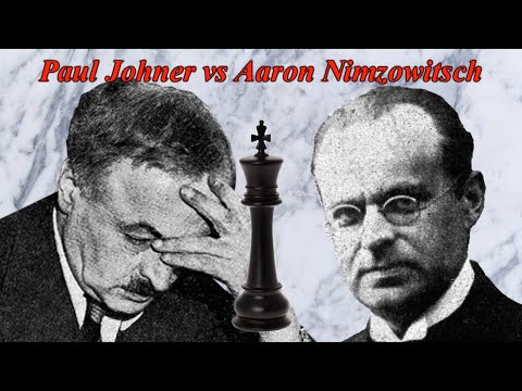 Chess 555 - Johner vs. Nimzowitsch - A King's Squeeze - [E47] 1926