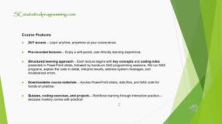 SAS Programming Advanced Certification Prep Course (Part1 and Part 2)