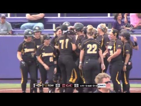 2016 Softball #CAAChamps Game 7 -- #2 Towson 12, #3 College of Charleston 1