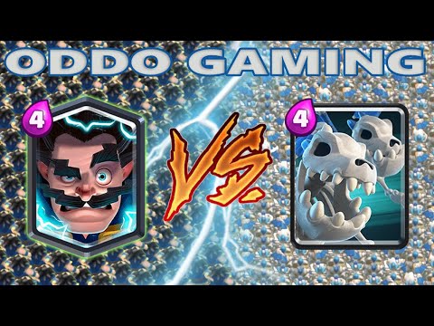ELECTRO WIZARD VS SKELETON DRAGONS - CLASH ROYALE BATTLE #161
