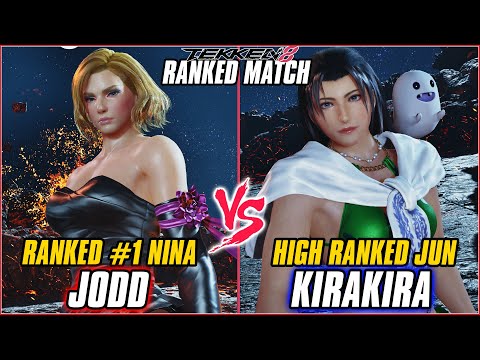 TEKKEN 8 ▰ JODD (RANKED #1 NINA) vs KIRAKIRA (JUN) ▰ T8 HIGH LEVEL GAMEPLAY
