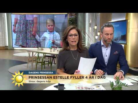 Grattis prinsessan Estelle! "Fyra år är en jätterolig ålder" - Nyhetsmorgon (TV4)