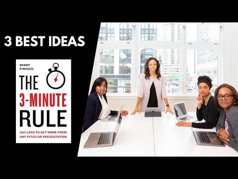 The 3 Minute Rule | Brant Pinvidic | 3 Best Ideas | Book Summary