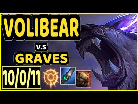 CINKROF (VOLIBEAR) vs GRAVES - 10/0/11 KDA JUNGLE CHALLENGER GAMEPLAY - EUW