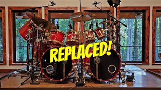 Video thumbnail for NEW KIT REVEAL! Pearl Masterworks in Blue Limba Burst   Maple Gum Studio Recipe by Jeff Wald