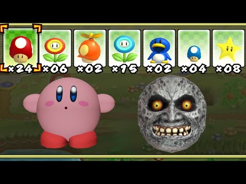 What happens when Kirby and Majoras Moon uses Mario's Power-Ups?
