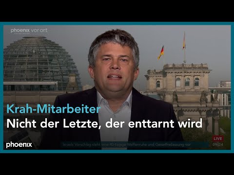 Video Thumbnail: phoenix nachgefragt mit Philip Branse zu einem möglichen Spionagefall innerhalb der AfD am 30.04.24