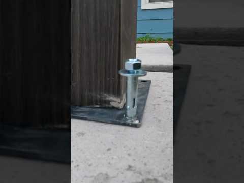 Este es el Mejor Tornillo para Fijar Columnas en el concreto o cemento la instalación muy sencilla