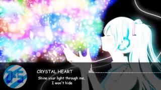 [nightcore] - [Crystal Heart] lyrics