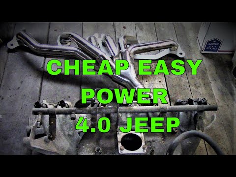 Upgraded Intake Manifold and Blackhorse racing header on a Jeep Grand Cherokee 4.0 part 1