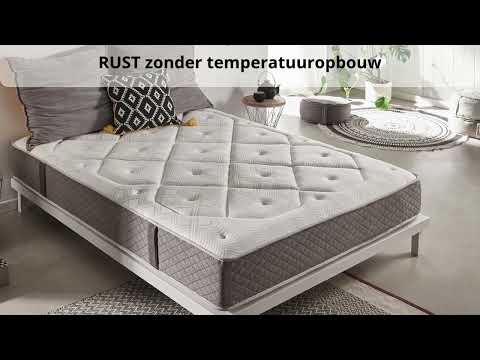 Orthopädische Memory-Schaum-Matratze mit 12 Zonen in der Größe nach Wahl - Second Medium